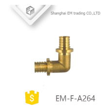 EM-F-A264 Brass diameter male circular tooth elbow pipe fitting 90 degrees